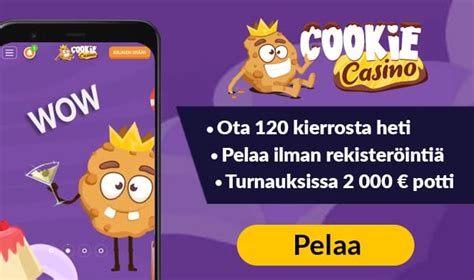 Cookie Casino kokemuksia – Ota 120 ilmaiskierrosta! .
